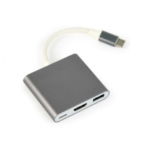 Gembird A-CM-HDMIF-02-SG USB grafikos adapteris 3840 x 2160 pikselių pilka