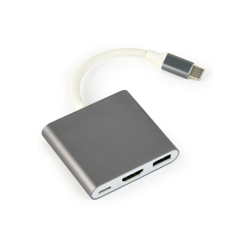 Gembird A-CM-HDMIF-02-SG USB grafikos adapteris 3840 x 2160 pikselių pilka