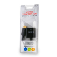 Savio CL-55 vaizdo kabelio adapteris 0,2 m DisplayPort HDMI Type A (Standartinis) Juodas