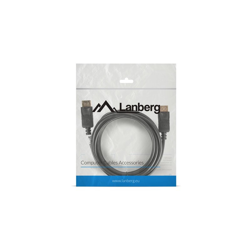 Lanberg CA-DPDP-10CC-0030-BK DisplayPort cable 3 m Black