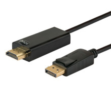 Savio CL-56 vaizdo kabelio adapteris 1,5 m DisplayPort HDMI Type A (Standartinis) Juodas