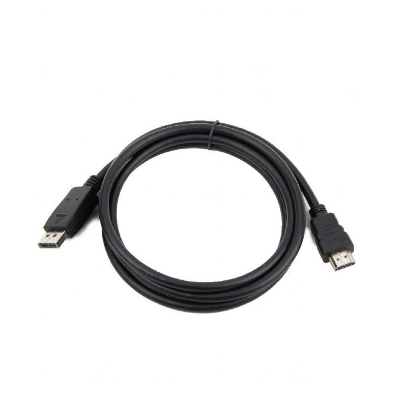 Gembird CC-DP-HDMI-10M DisplayPort to HDMI cable (not bi-directional), 10m, black