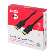 UNITEK C1624BK-3M DisplayPort laidas 3 m Juodas