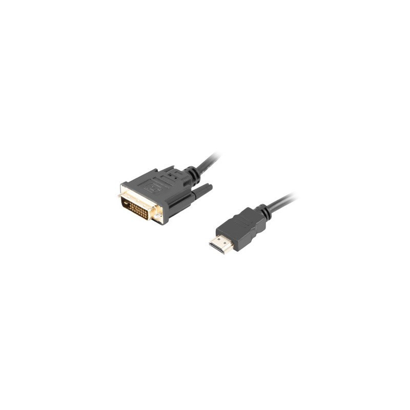 Lanberg CA-HDDV-20CU-0018-BK video cable adapter 1.8 m HDMI Type A (Standard) DVI-D Black