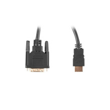 Lanberg CA-HDDV-20CU-0018-BK vaizdo kabelio adapteris 1,8 m HDMI A tipo (standartinis) DVI-D juodas