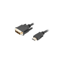 Lanberg CA-HDDV-10CC-0018-BK vaizdo kabelio adapteris 1,8 m HDMI A tipo (standartinis) DVI-D juodas