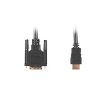 Lanberg CA-HDDV-10CC-0018-BK vaizdo kabelio adapteris 1,8 m HDMI A tipo (standartinis) DVI-D juodas