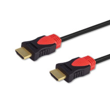 Savio CL-141 HDMI laidas 10 m HDMI A tipas (Standartinis) Juoda, Raudona
