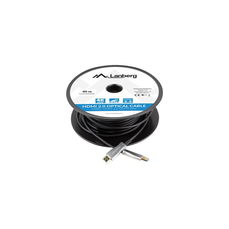 Lanberg CA-HDMI-20FB-0300-BK optical cable HDMI M / M 30m v2.0 4K