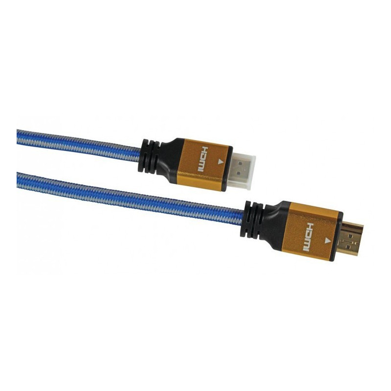 iBox ITVFHD04 HDMI laidas 1,5 m HDMI A tipas (standartinis) Juoda, mėlyna, auksinė