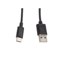 LANBERG USB CABLE 2.0 TYPE-C(M)-AM 1M, JUODAS