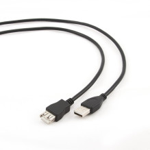 Gembird 3m USB 2.0 A M / FM USB kabelis USB A Juodas