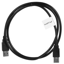 Lanberg CA-USBA-20CU-0010-BK USB kabelis 1m 2.0 USB A juodas