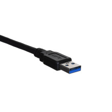 Lanberg CA-USBA-30CU-0010-BK USB kabelis 1m 3.0 USB A juodas