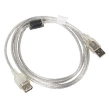 Lanberg CA-USBE-12CC-0018-TR USB kabelis 1,8 m USB 2.0 USB A Skaidrus