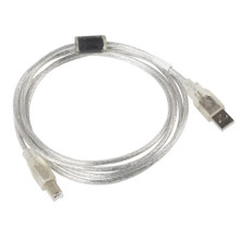 Lanberg CA-USBA-12CC-0018-TR USB laidas 1,8 m USB 2.0 USB B skaidrus