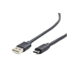 Gembird USB-A / USB-C, 1 m USB kabelis USB 2.0 USB A USB C Juodas