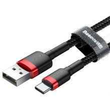 Baseus Cafule USB laidas 2 m USB A USB C Juoda, Raudona
