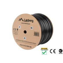 Lanberg LCU6-21CU-0305-BK networking cable Black 305 m Cat6 U / UTP (UTP)