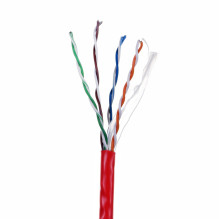 LANBERG UTP CABLE 1GB / S 305M CCA WIRE RED
