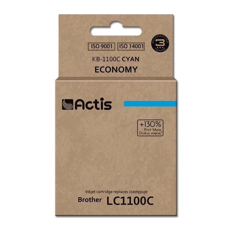 Actis KB-1100C ink (replacement for Brother LC1100C / LC980C Standard 19 ml cyan)