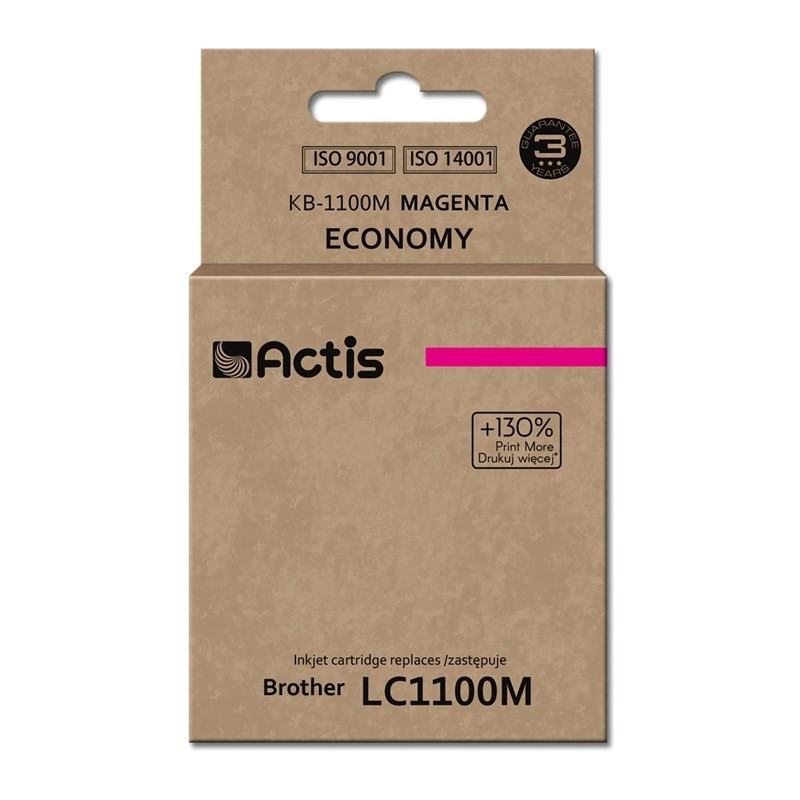 Actis KB-1100M Ink Cartridge (replacement for Brother LC1100M / 980M Standard 19 ml Magenta)