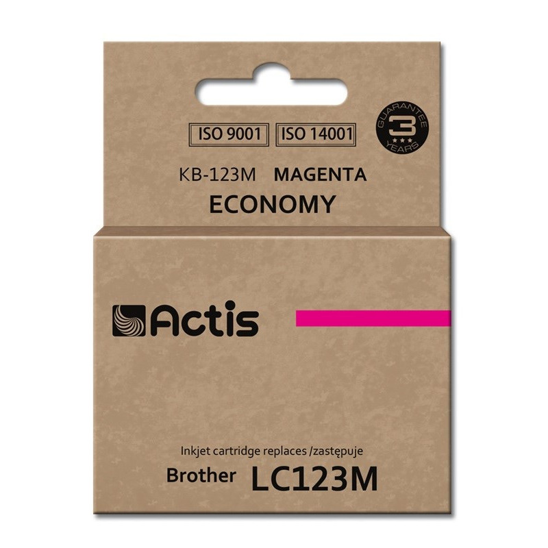 Actis KB-123M ink (replacement for Brother LC123M / LC121M Standard 10 ml magenta)