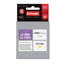 Activejet AB-1100YNX Ink cartridge (replacement for Brother LC1100Y / 980Y Supreme 19.5 ml yellow)