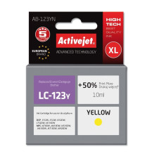 Activejet AB-123YN Ink cartridge (replacement for Brother LC123Y / 121Y Supreme 10 ml yellow)