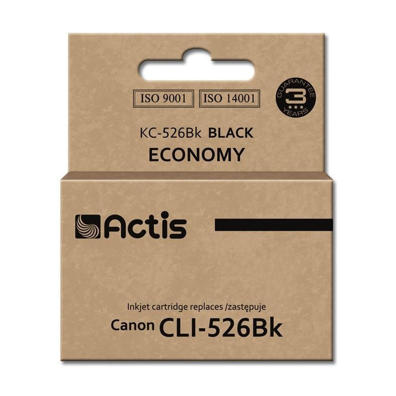 Actis KC-526Bk Ink Cartridge (replacement for Canon CLI-526BK Standard 10 ml black)