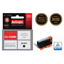 Rašalo kasetė Activejet ACC-526BN (Canon CLI-526Bk Supreme 10 ml juodos spalvos pakeitimas)