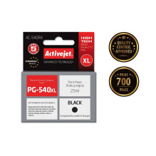 Rašalo kasetė Activejet AC-540RX (pakeičiama Canon PG-540XL Premium 25 ml 700 puslapių, juoda)