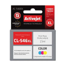 „Activejet AC-546RX“ rašalo kasetė (pakeitimas „Canon CL-546XL Premium“ 15 ml spalvotai)