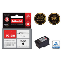 Rašalo kasetė Activejet AC-510R (pakeitimas Canon PG-510 Premium 12 ml juodos spalvos)