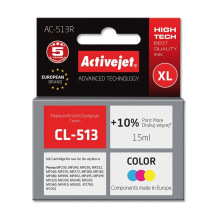 Rašalo kasetė Activejet AC-513R (pakeitimas Canon CL-513 Premium 15 ml spalvotai)