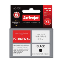 Rašalo kasetė Activejet AC-40R (pakeitimas Canon PG-40 Premium 25 ml juoda)