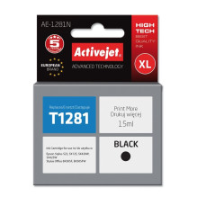 Activejet AE-1281N rašalas (pakeitimas Epson T1281 Supreme 15 ml juodas)