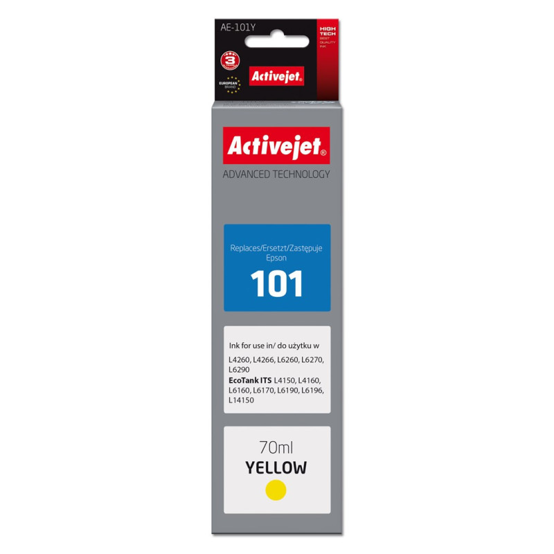 Activejet AE-101Y Ink (replacement for Epson 101 Supreme 70 ml yellow)