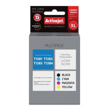 Activejet AEB-1285N Ink (replacement for Epson T1281, T1282, T1283, T1284 Supreme 1 x 15 ml, 3 x 13 ml black, magenta, c