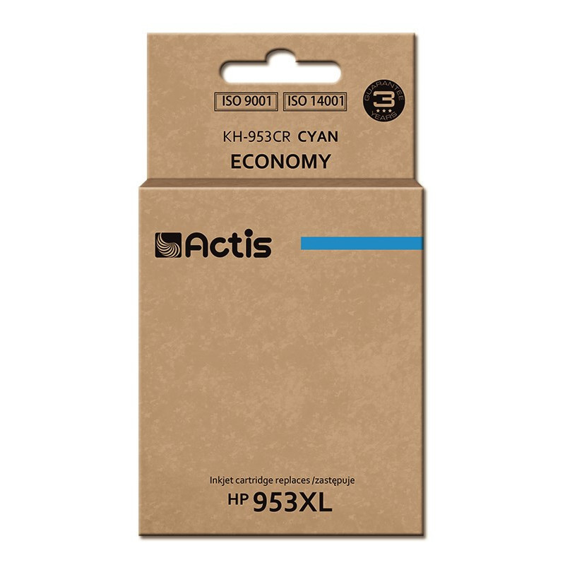 Actis KH-953CR ink for HP printer HP 953XL F6U16AE replacement Premium 25 ml cyan - Neuer Chip