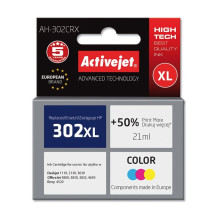 Activejet AH-302CRX ink (replacement for HP 302XL F6U67AE Premium 21 ml color)