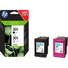 HP 301 2-pack Black / Tri-color Original Ink Cartridges