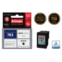 Activejet AH-703BR Ink (replacement for HP 703 CD887AE Premium 20 ml black)