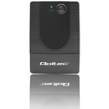 Qoltec 53772 uninterruptible power supply (UPS) Line-Interactive 0.65 kVA 360 W 1 AC outlet(s)