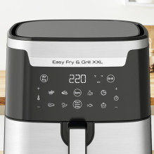 TEFAL Easy Fry &amp; Grill EY801D 6.5 L Stand-alone 1650 W Hot air fryer Stainless steel