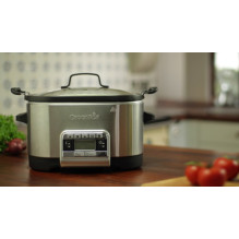 Crock-Pot CSC024X slow cooker 5.6 L Black, Stainless steel