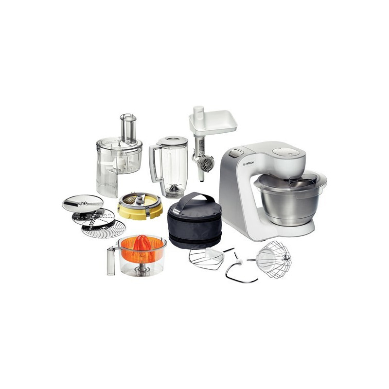 Bosch Styline food processor 900 W 3.9 L Stainless steel, White